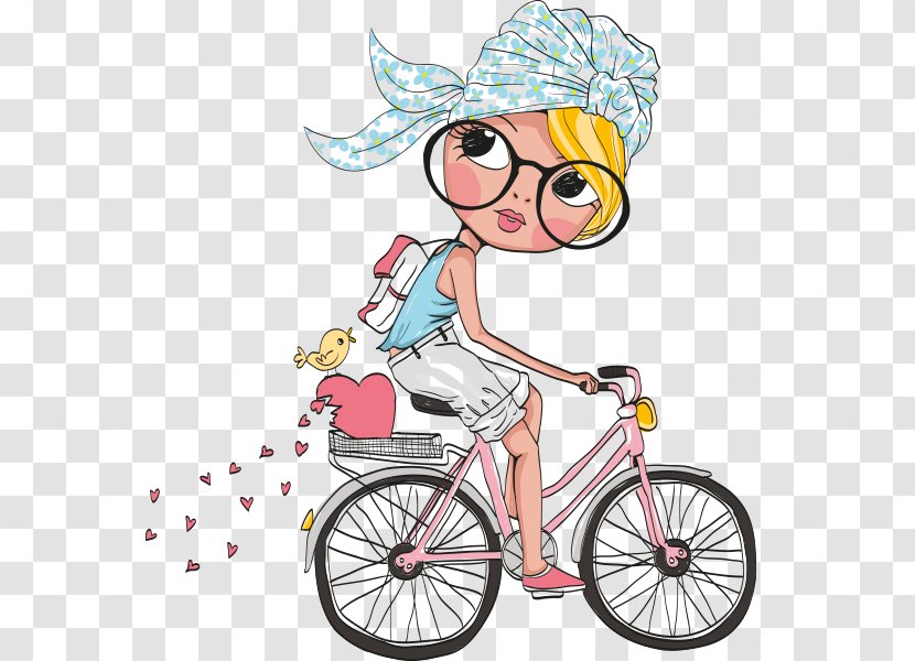 Bicycle Cycling Clip Art - Cartoon - Ride A Motorcycle Transparent PNG