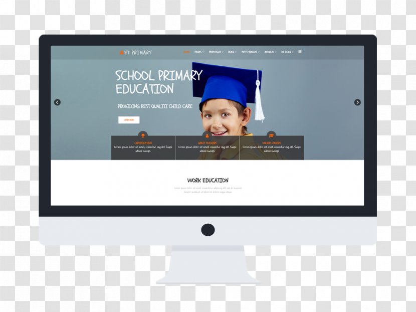 Computer Monitors Multimedia Display Advertising School - Media - Vote Online Web Template Transparent PNG