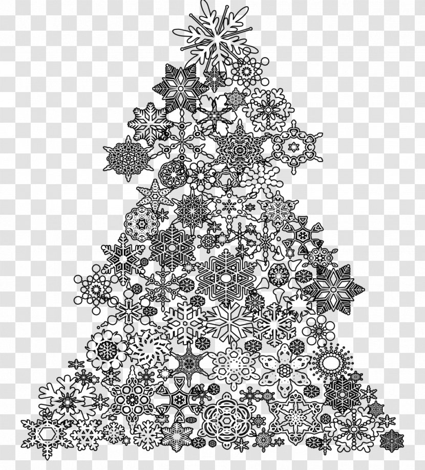 Christmas Tree Santa Claus Card Drawing - Albero Della Vita Transparent PNG
