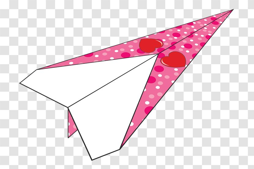 Airplane Paper Plane Template Pattern - Triangle Transparent PNG