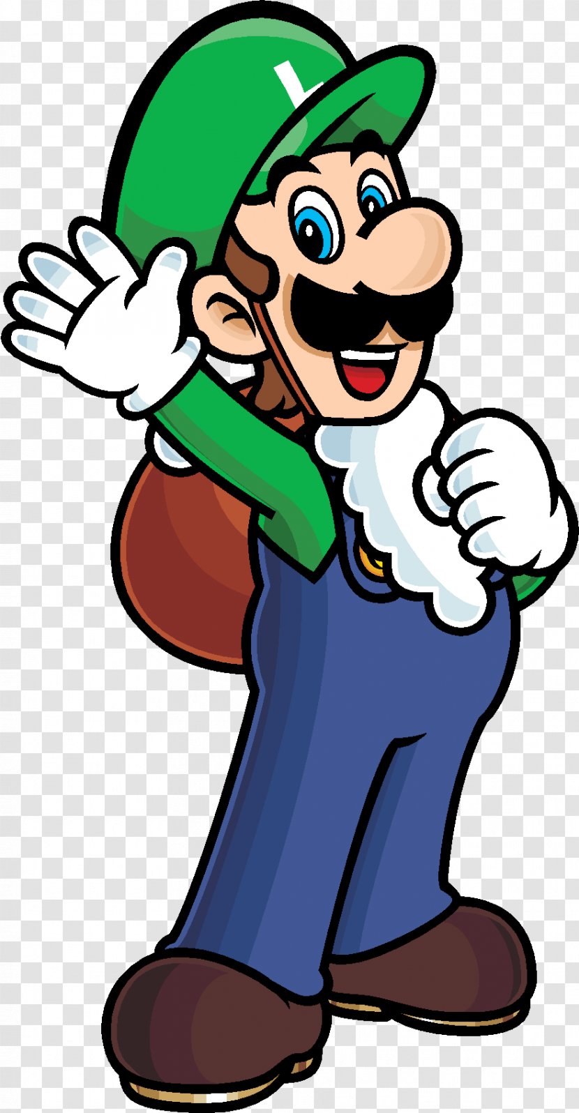 Luigi Mario Bros. Santa Claus Christmas - Thumb Transparent PNG
