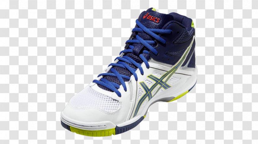 Sports Shoes White ASICS Footwear - Electric Blue - Tennis Overhand Volleyball Serve Transparent PNG
