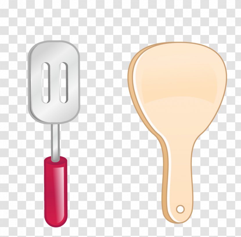 Spoon Cartoon Drawing - Kitchen Utensil - Wooden With Pancake Equipment Vector Transparent PNG
