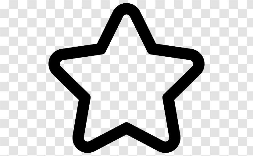 Three-dimensional Five-pointed Star - Black And White - Bookmark Transparent PNG