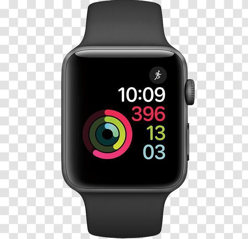 Apple Watch Series 2 3 Smartwatch - Activity Tracker - Black Smart Transparent PNG