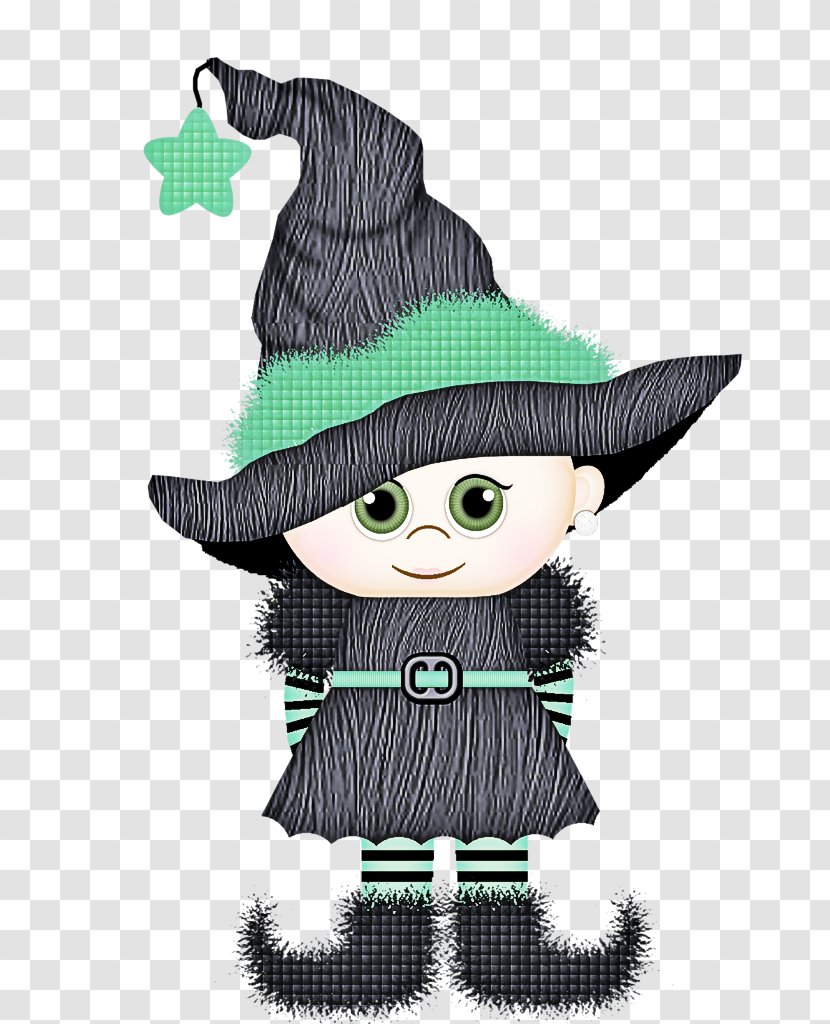 Green Cartoon Witch Hat Costume Accessory Transparent PNG