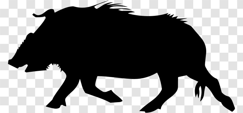 Wild Boar Common Warthog Clip Art - Mustang Horse Transparent PNG