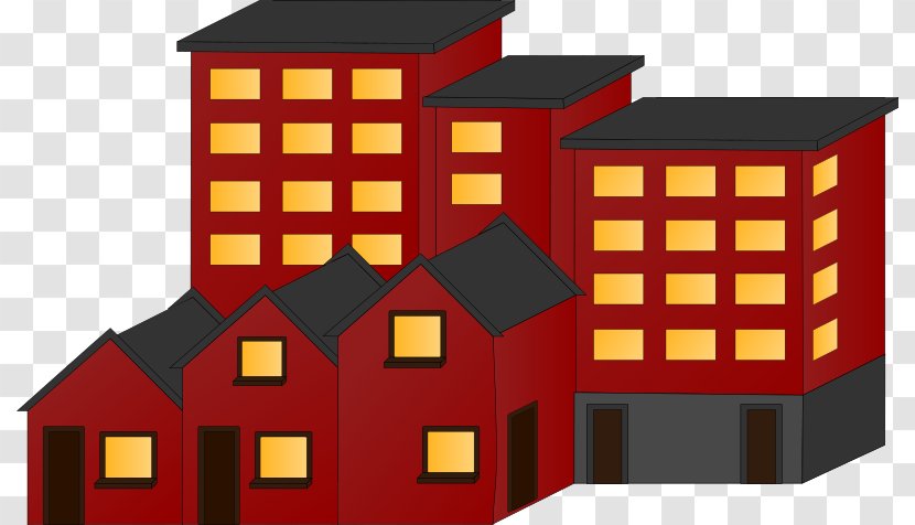 Apartment House Building Clip Art - Real Estate Transparent PNG