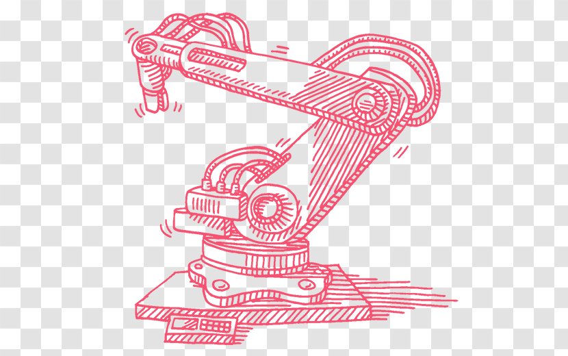Robotic Arm Industrial Robot Drawing Mobile - Silhouette Transparent PNG