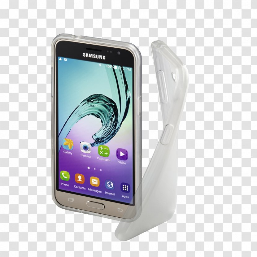 Smartphone Samsung Galaxy J3 (2016) (2017) Schwarz Transparent PNG