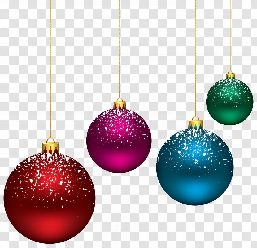 Christmas Ornament Decoration Clip Art - Magenta - Vector Ball Transparent PNG