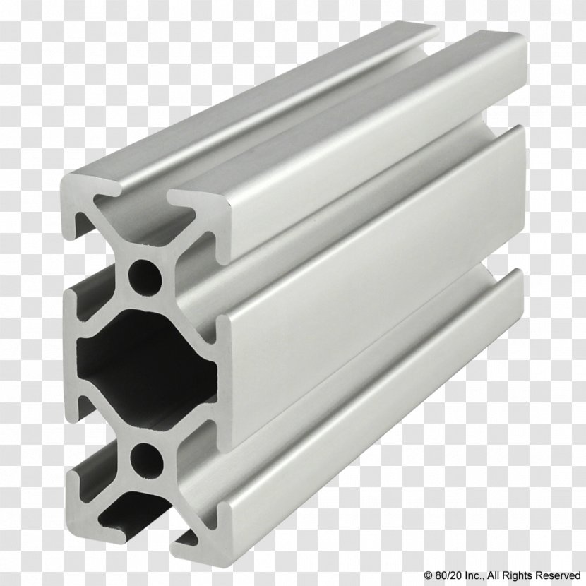 Extrusion T-slot Nut 80/20 Aluminium Profile - Heart - Aluminum Transparent PNG