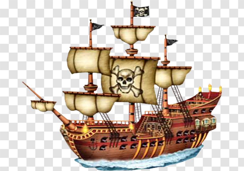 Piracy Document Sailor Ship Clip Art - Galleon Transparent PNG