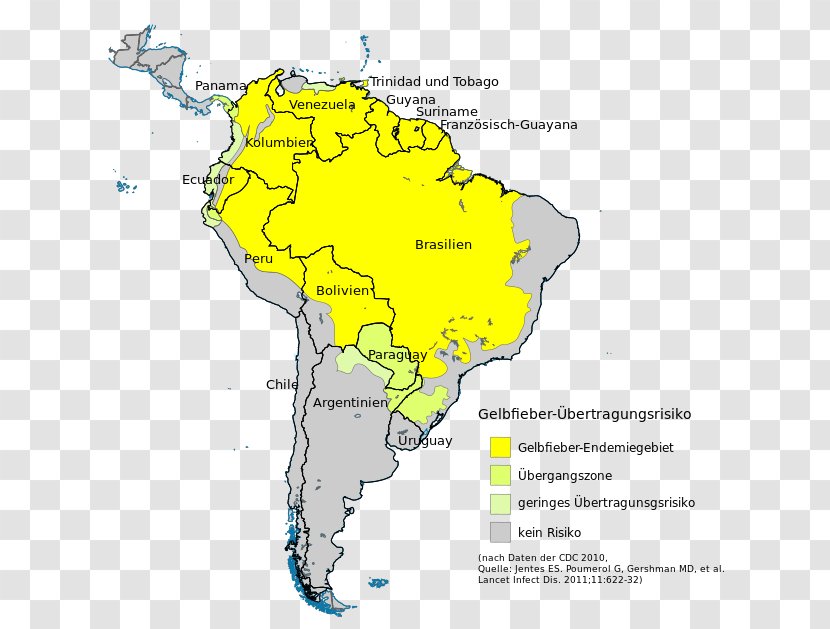 Yellow Fever Vaccine South America Disease Malaria - Ecoregion - Gepard Transparent PNG