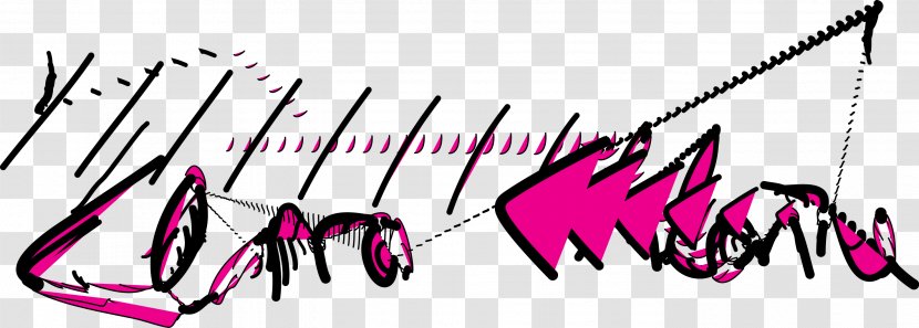Calligraphy Pink M Font - Flower - Design Transparent PNG