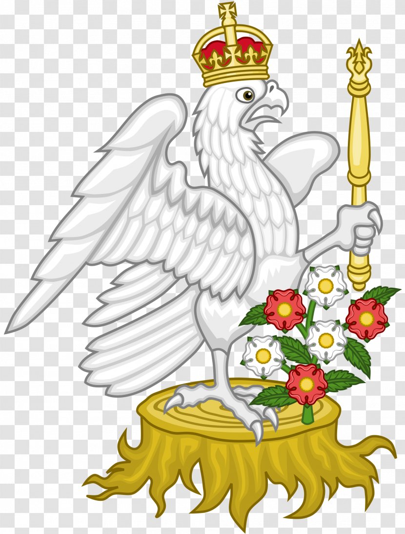 Kingdom Of England House Tudor Coat Arms Queen Consort - Phasianidae - Falcon Transparent PNG