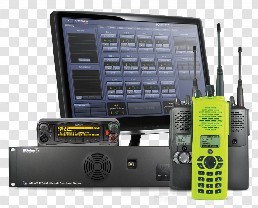 Project 25 Two-way Radio Motorola Trunked System - E F Johnson Company - Station Transparent PNG