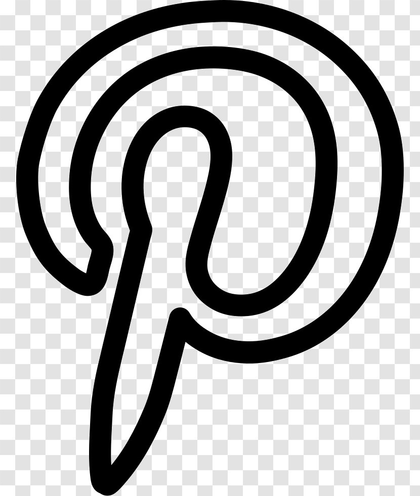 Social Media Logo Network Symbol - Black And White Transparent PNG