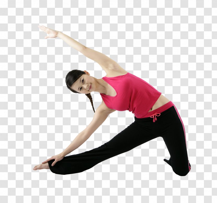 Yoga Kneeling Foot Waist - Watercolor Transparent PNG