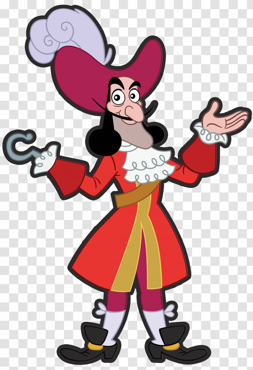 Captain Hook Cartoon Character Clip Art - Fictional - Neverland Pirates Transparent PNG