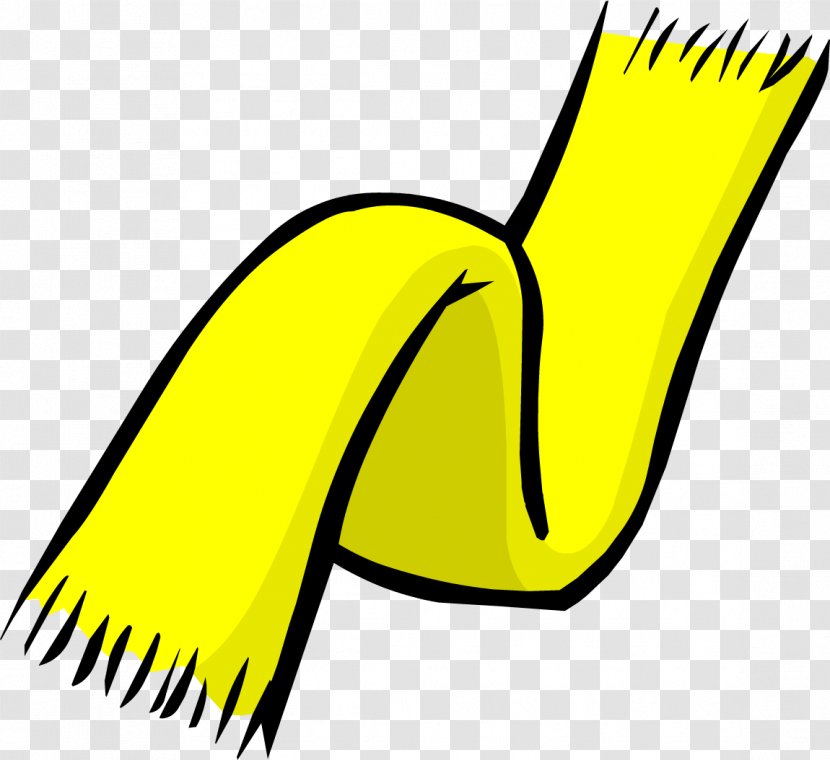 Club Penguin: Elite Penguin Force Scarf Clip Art - Yellow Transparent PNG