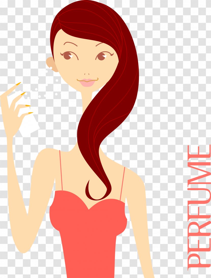 Cosmetics Beauty Parlour - Watercolor - Vector Red Makeup Transparent PNG