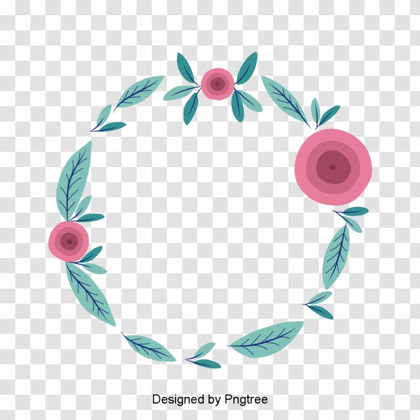 Watercolor Painting Clip Art Wreath Illustration - Floral Design Transparent PNG