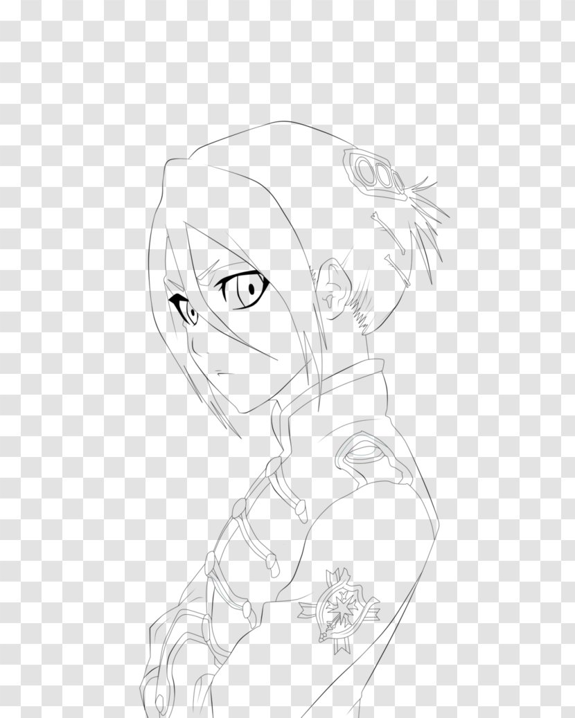 Drawing Line Art Cartoon Ear Sketch - Frame - Baby Ichigo Transparent PNG