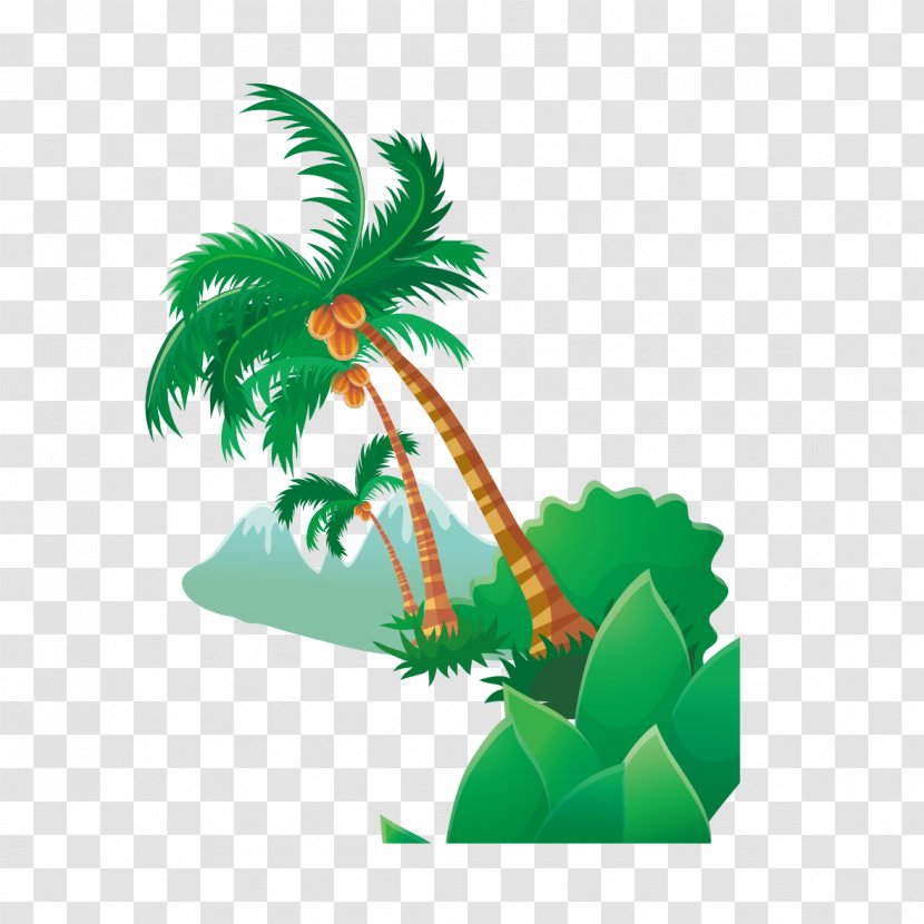 Coqueiros Beach Compulandia Sasago Jardin - Tuxpan - Creative Coconut Tree Transparent PNG