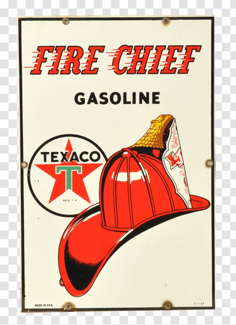 Texaco Gasoline Filling Station Pump Fuel Dispenser - Fire Chief Transparent PNG