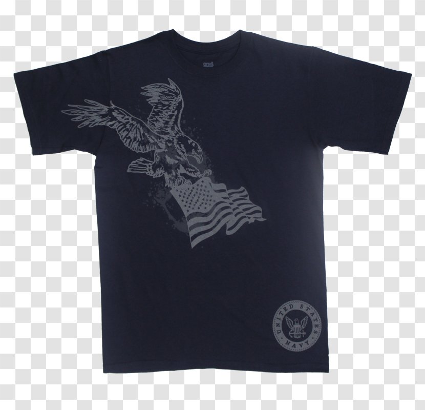 T-shirt Sleeve Font - Tshirt - Navy Eagle Transparent PNG