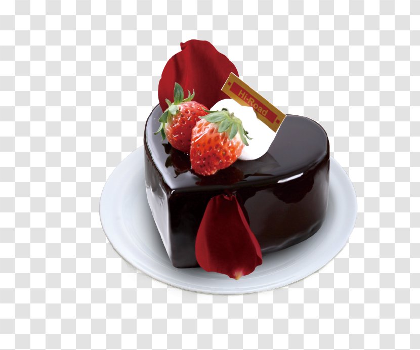 Flourless Chocolate Cake Birthday Sachertorte - Frozen Dessert - Vector Transparent PNG