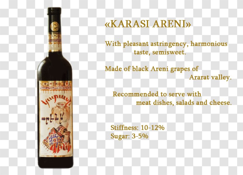 Shahumyan, Ararat Dessert Wine Liqueur Areni - Distilled Beverage Transparent PNG