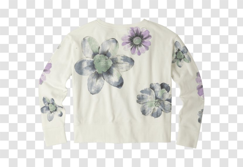 Long-sleeved T-shirt Sweater Bluza - Petal Transparent PNG