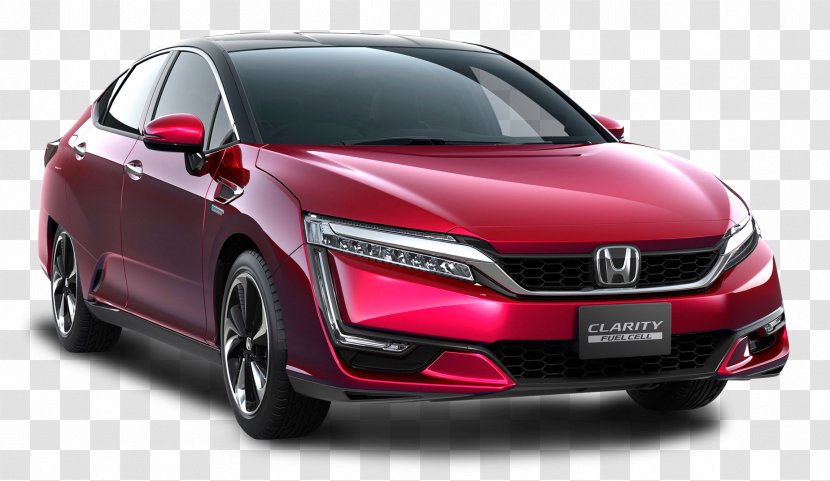 Honda FCX Clarity Civic Hybrid Car Electric Vehicle - Red Transparent PNG
