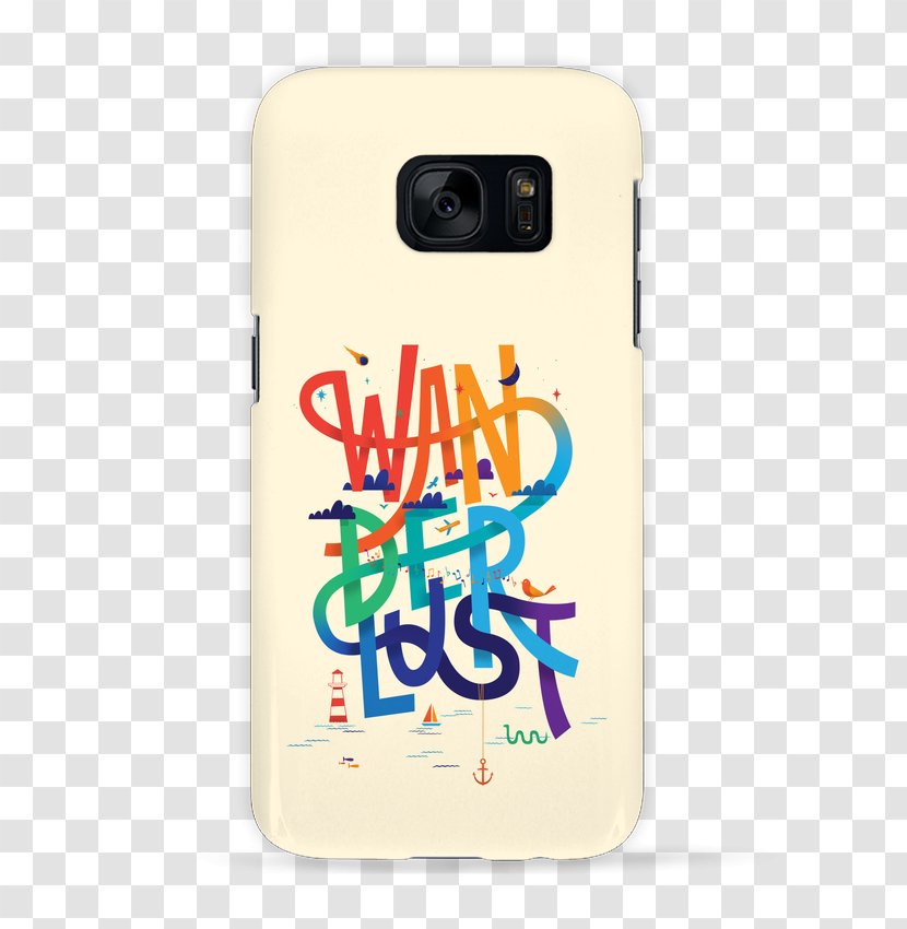 Wanderlust Travel Typography Poster - Mobile Phone Accessories - Design Transparent PNG