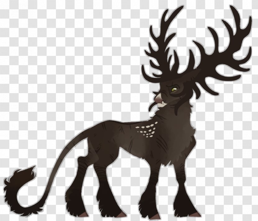 Reindeer Elk Horse Fauna Mammal - Deer Transparent PNG