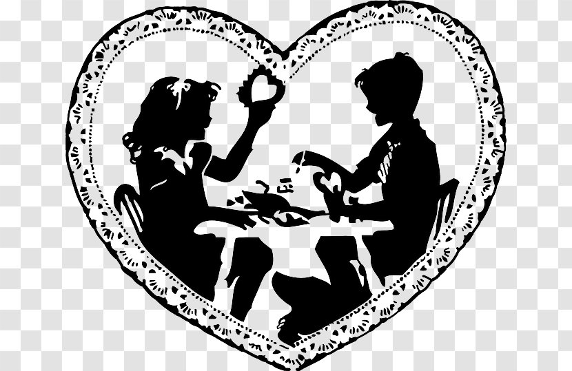 Clip Art Vector Graphics Heart Valentine's Day Image - Public Domain - Black Valentine Transparent PNG