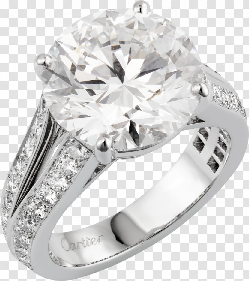 Ring Jewellery Brilliant Diamond Carat - Bling - Platinum Transparent PNG