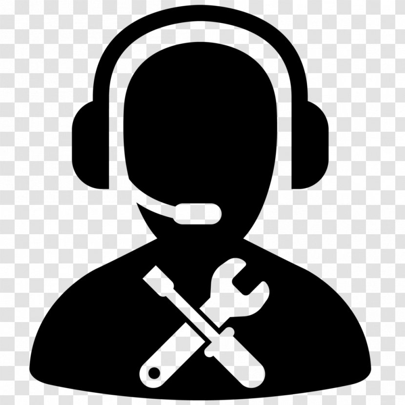 Technical Support Customer Service Help Desk - Silhouette - Talking On Phone Transparent PNG