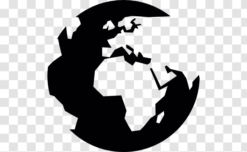 World Globe Earth Symbol - Black Transparent PNG