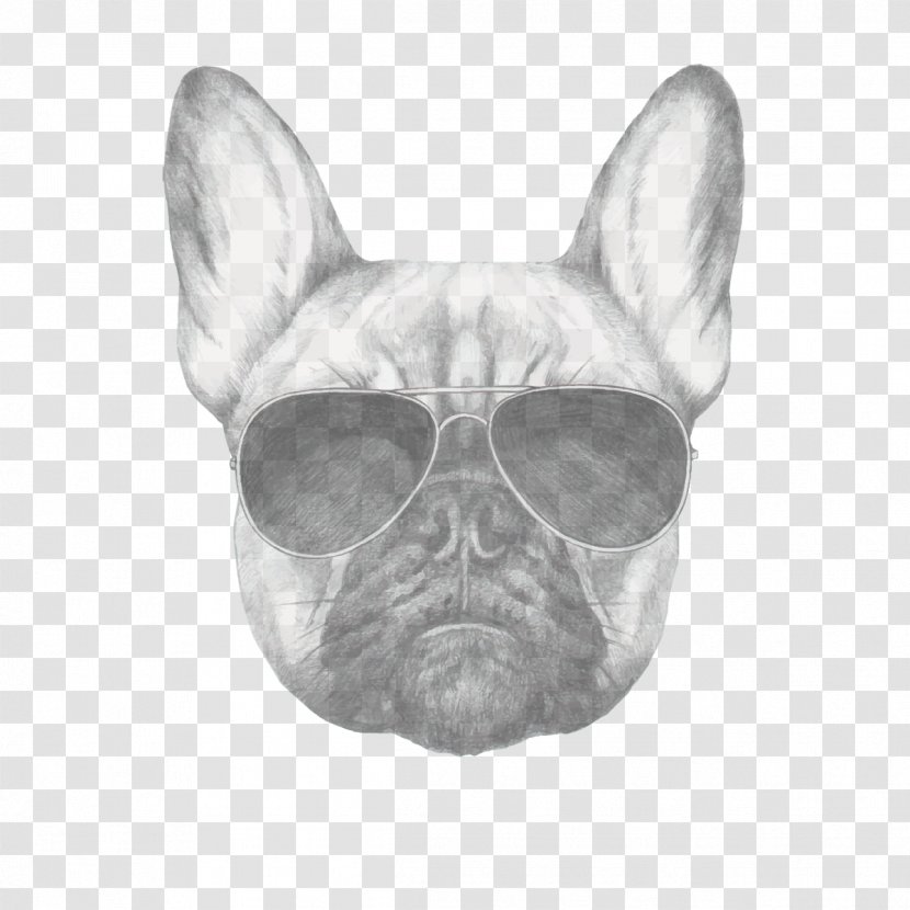 French Bulldog Drawing Pug - Dog Breed - Yoga Transparent PNG
