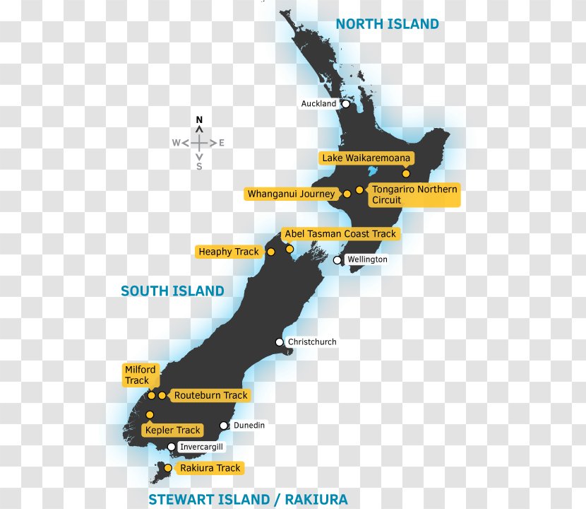 New Zealand Vector Graphics Map Image - Country Transparent PNG