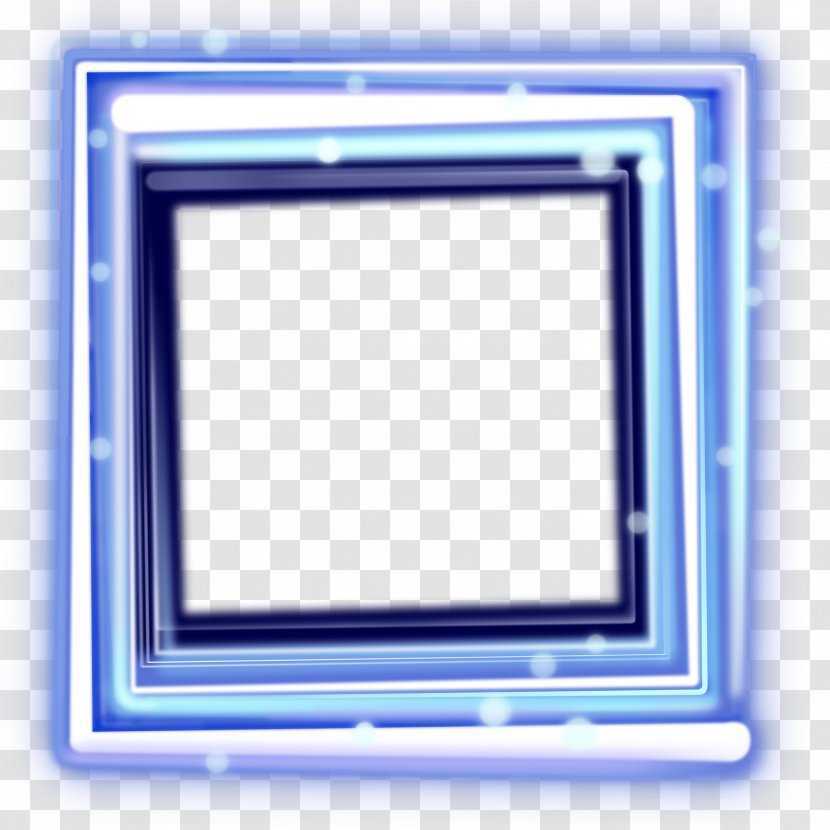 Picture Frames Photography - Text - Blue Frame Transparent PNG