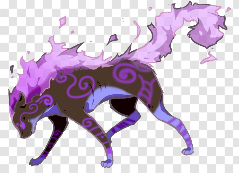Cat Horse Dog - Purple Flare Transparent PNG