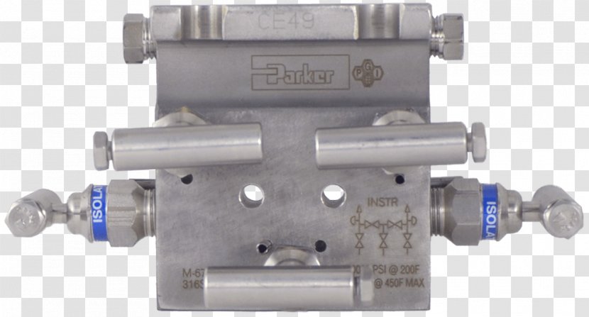 Block And Bleed Manifold Pressure Switch Cylinder - Hardware - Pattern Control Transparent PNG