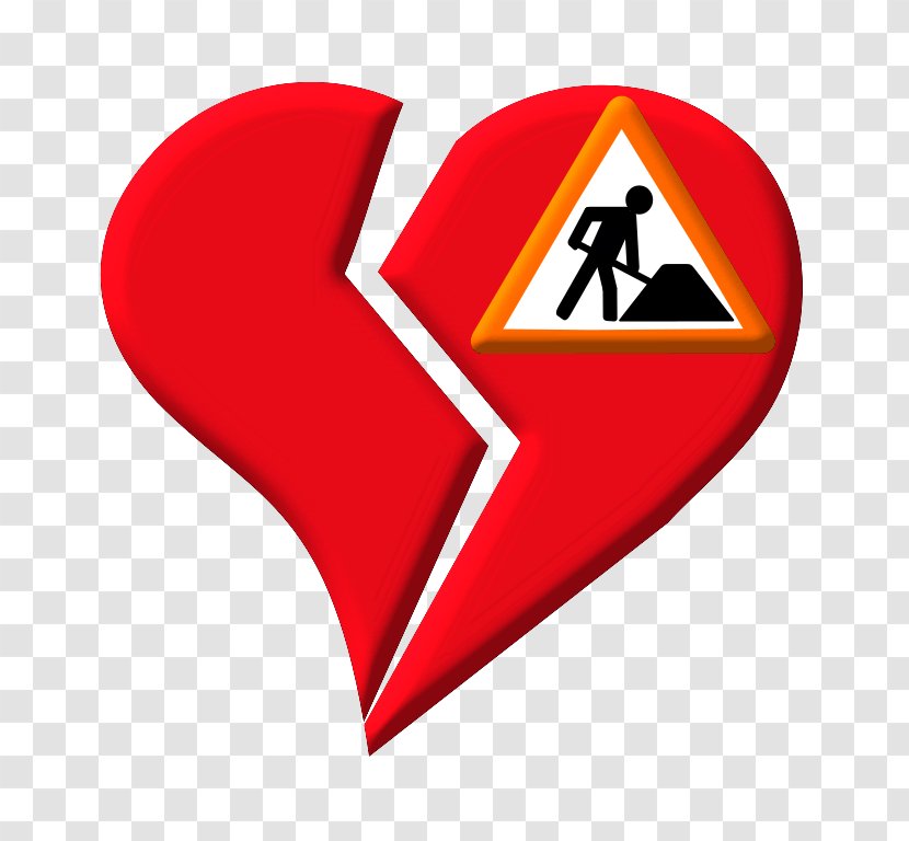 Broken Heart Love Clip Art - Red - Graphics Transparent PNG