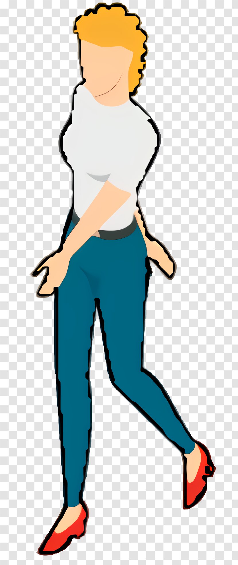 Woman Cartoon - Human Leg - Trousers Joint Transparent PNG