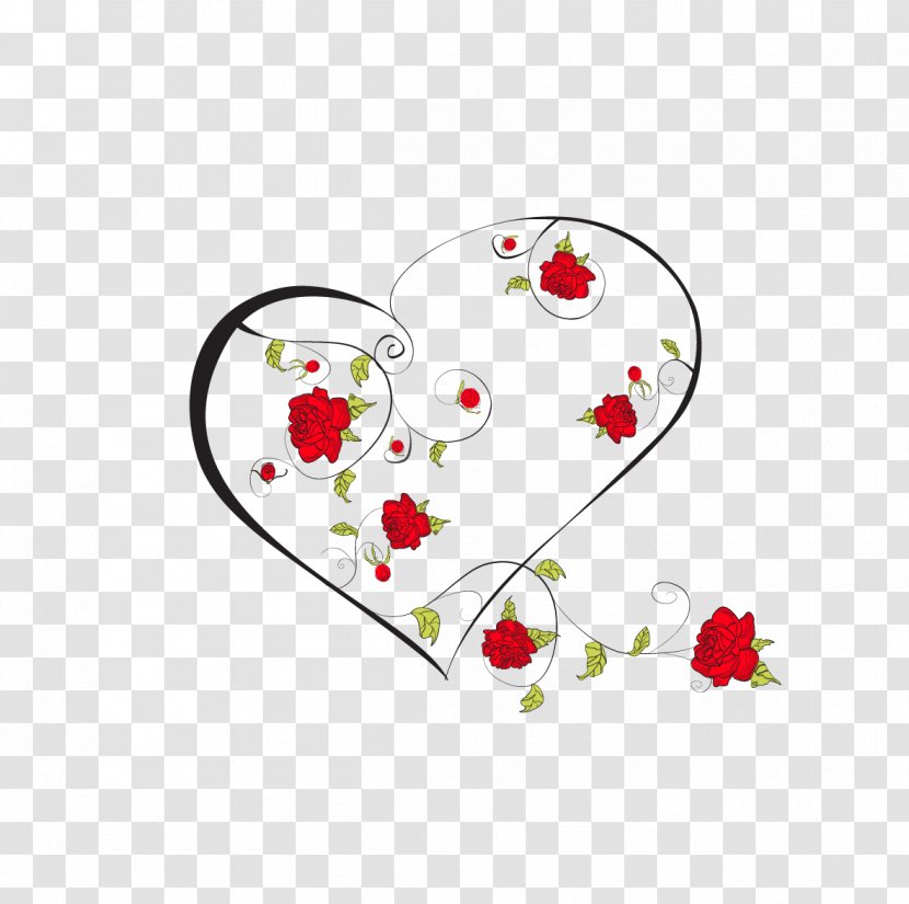 Rose Art Love - Cartoon - Flower Transparent PNG