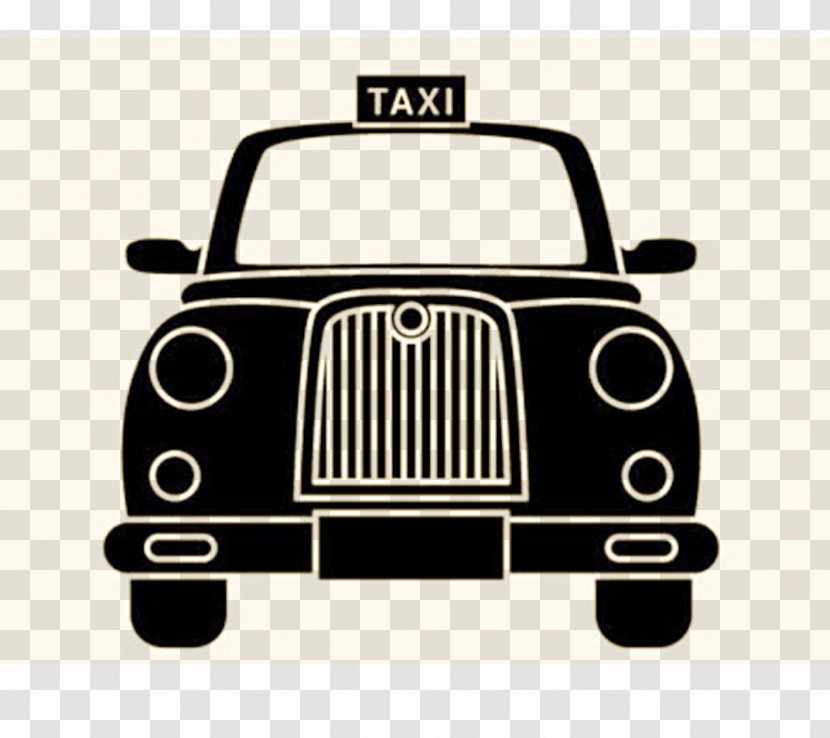 Share Taxi Checker Yellow Cab Transport - Retro Transparent PNG
